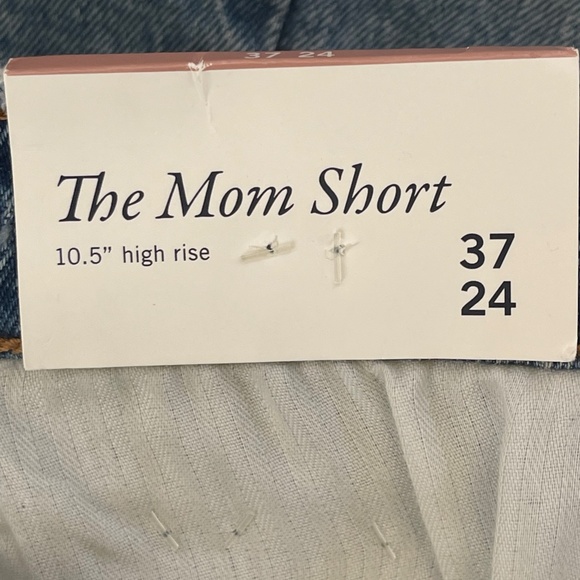Abercrombie & Fitch Womens High Rise Distress Jean The Mom Shorts Sz. 24 37 - Picture 10 of 16